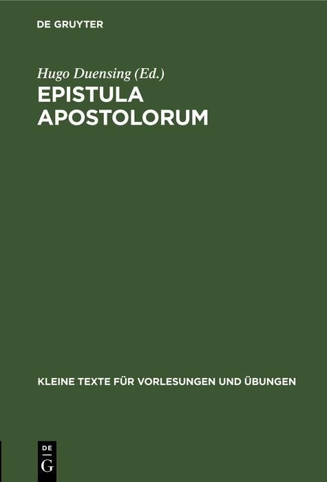 Produktbild: Epistula apostolorum