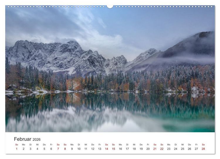 Produktbild: Bezaubernde Bergseen (Wandkalender 2026 DIN A2 quer), CALVENDO Monatskalender