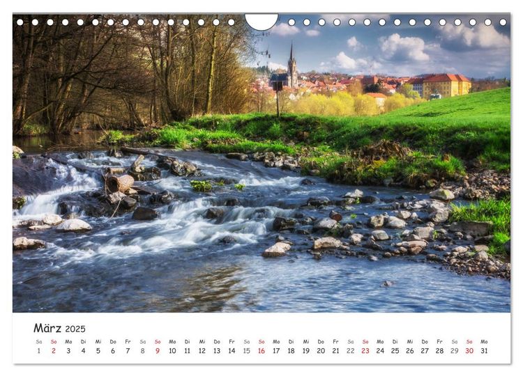 Dörfer in schöner Landschaft (Wandkalender 2025 DIN A4 quer), CALVENDO Monatskalender