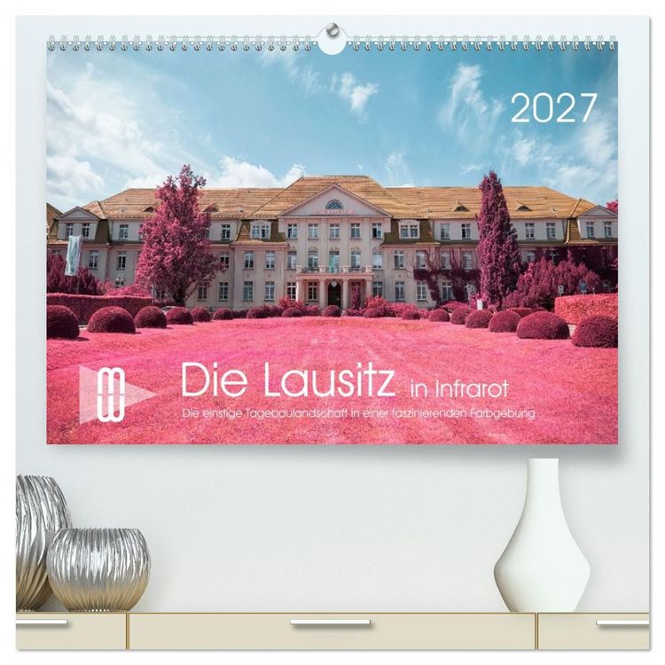 Produktbild: Die Lausitz im faszinierenden Infrarotlicht (hochwertiger Premium Wandkalender 2027 DIN A2 quer), Kunstdruck in Hochglanz