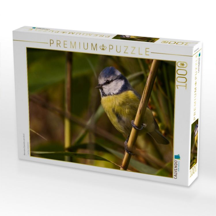 Produktbild: CALVENDO Puzzle Blaumeise (Cyanistes caeruleus) | 1000 Teile Lege-Gr&ouml;&szlig;e 64x48cm Foto-Puzzle f&uuml;r gl&uuml;ckliche Stunden