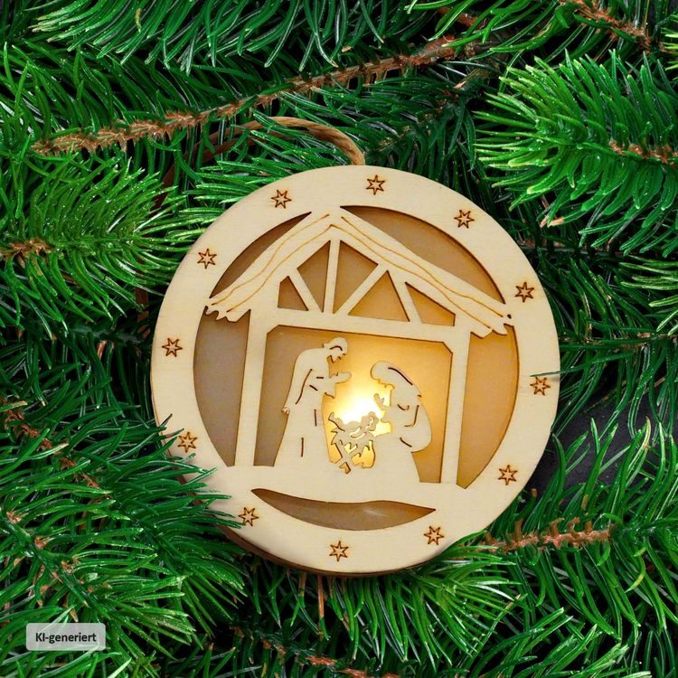 Produktbild: HTI-Living Baumbehang LED Weihnachtskrippe Baumbehang LED Weihnachtskrippe