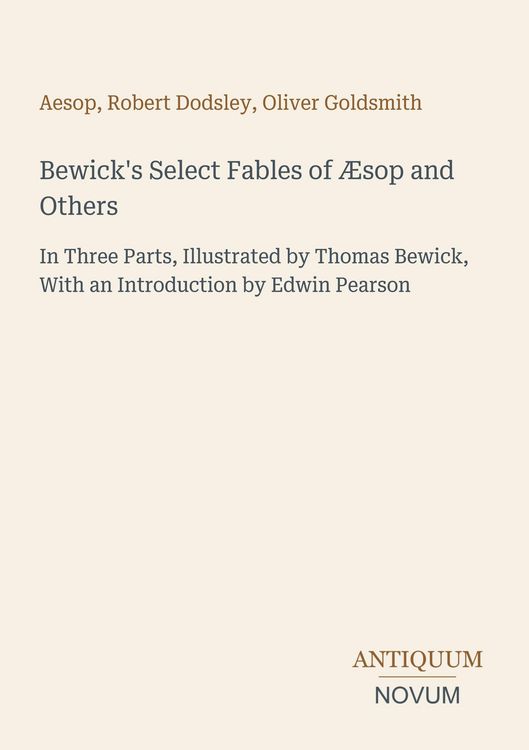 Produktbild: Bewick's Select Fables of &AElig;sop and Others