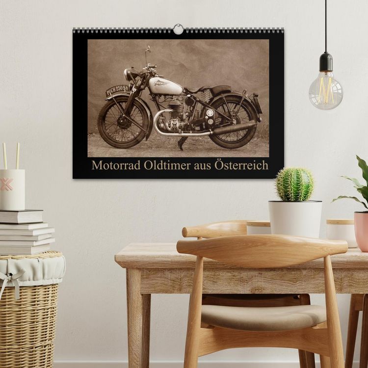 Produktbild: Motorrad Oldtimer aus &Ouml;sterreich (Wandkalender 2026 DIN A3 quer), CALVENDO Monatskalender