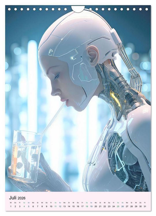 Produktbild: Sci-fi Welten - Fantasiebilder (Wandkalender 2026 DIN A4 hoch), CALVENDO Monatskalender