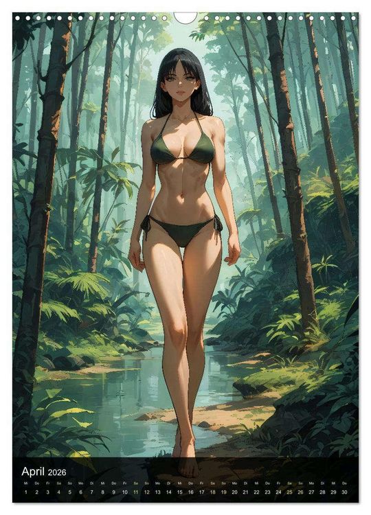 Produktbild: Manga Beauties - 12 Sch&ouml;nheiten im Manga-Stil (Wandkalender 2026 DIN A3 hoch), CALVENDO Monatskalender