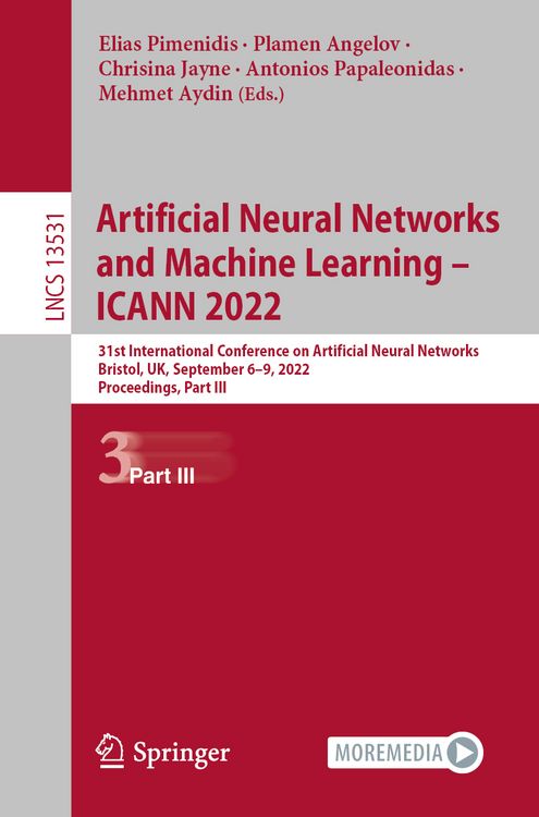 Produktbild: Artificial Neural Networks and Machine Learning &ndash; ICANN 2022