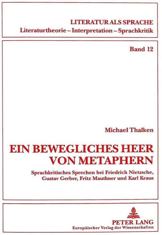 Produktbild: &laquo;Ein bewegliches Heer von Metaphern...&raquo;