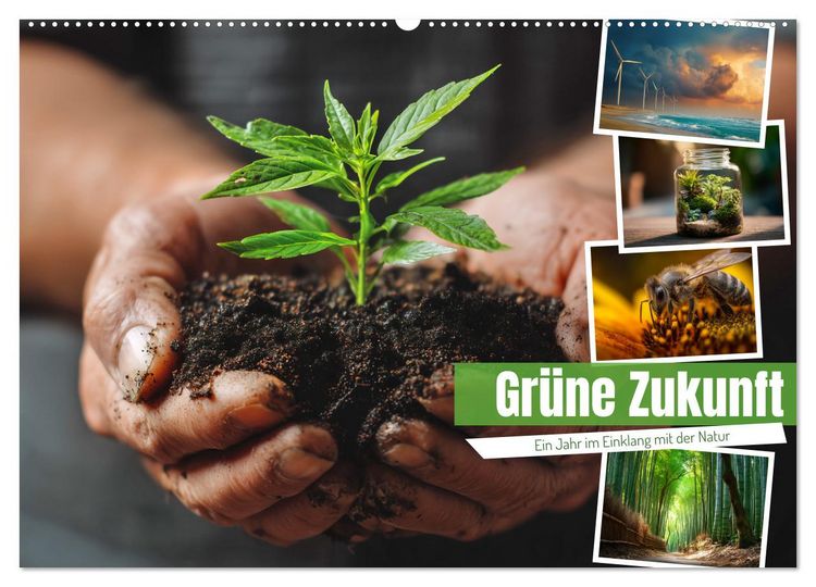 Produktbild: Gr&uuml;ne Zukunft (Wandkalender 2026 DIN A2 quer), CALVENDO Monatskalender