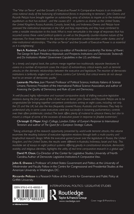 Produktbild: The War on Terror and the Growth of Executive Power?