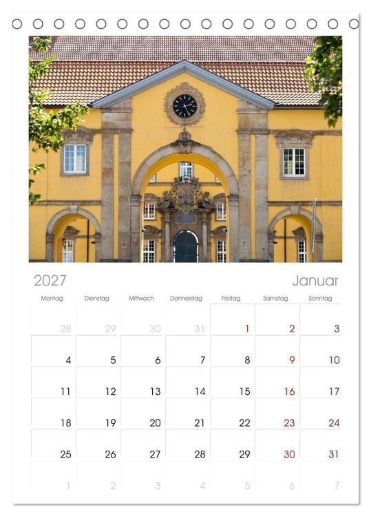 Produktbild: Tischplaner 2027 - Osnabr&uuml;ck - Momente einer Reise (A5 Tischkalender zum Aufstellen) CALVENDO