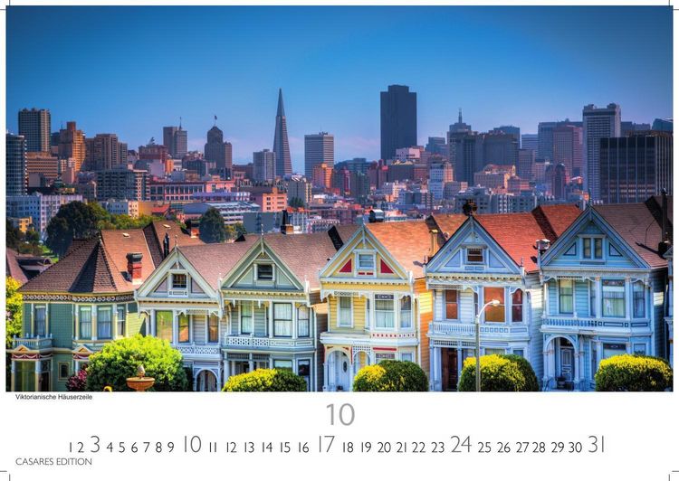 Produktbild: San Francisco Kalender 2027 &ndash; Wandkalender | Fotokalender Nordamerika 35x50cm &ndash; Faszinierende Bilder aus der Stadt der H&uuml;gel, perfekt als Deko & Geschenkidee