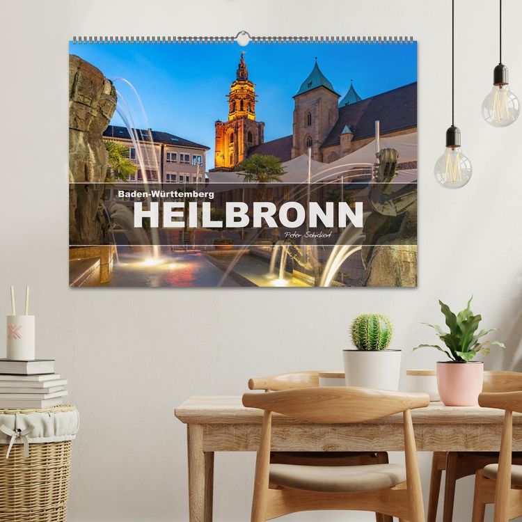 Produktbild: Baden-W&uuml;rttemberg - Heilbronn (Wandkalender 2026 DIN A2 quer), CALVENDO Monatskalender