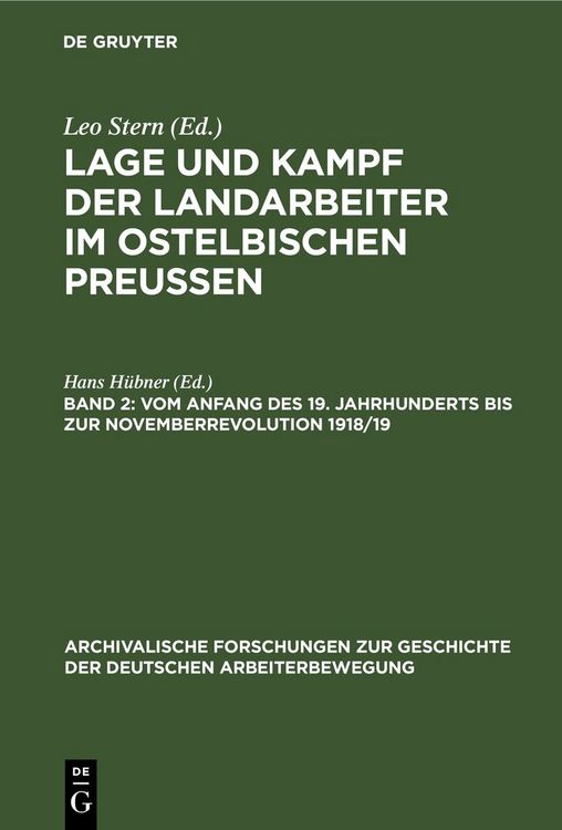 Produktbild: Vom Anfang des 19. Jahrhunderts bis zur Novemberrevolution 1918/19