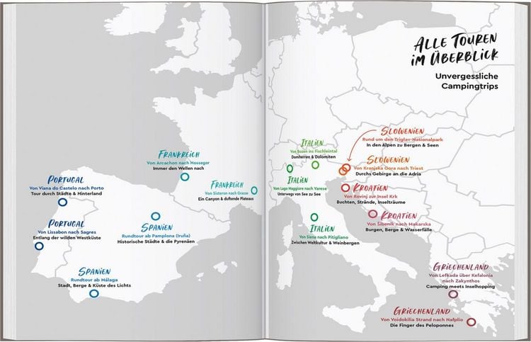 Produktbild: MARCO POLO Bildband Auf Tour im S&uuml;den! Unvergessliche Wohnmobiltrips von Portugal bis Griechenland