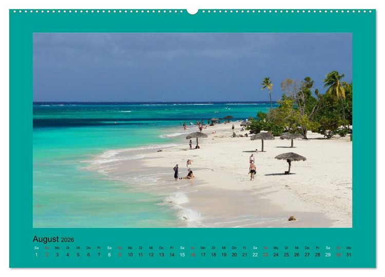 Produktbild: Die sch&ouml;nsten Str&auml;nde Karibik (hochwertiger Premium Wandkalender 2026 DIN A2 quer), Kunstdruck in Hochglanz