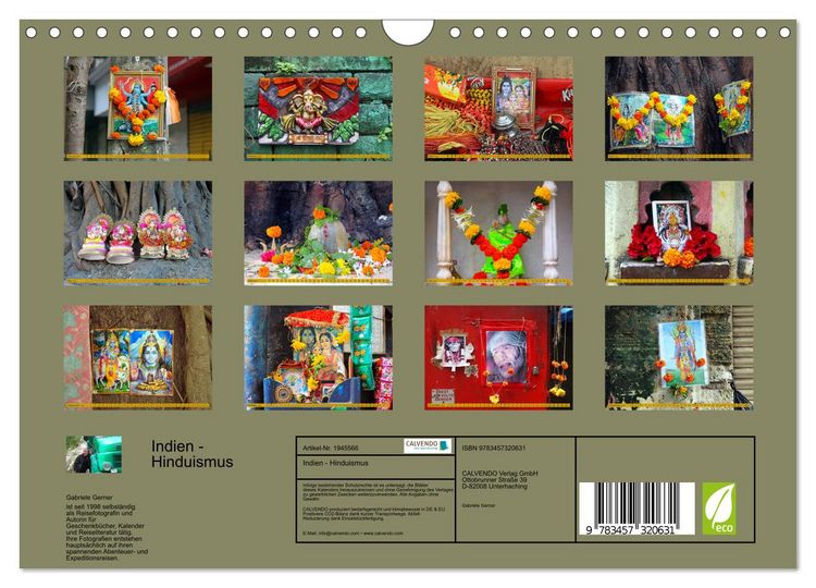 Produktbild: Indien - Hinduismus (Wandkalender 2026 DIN A4 quer), CALVENDO Monatskalender