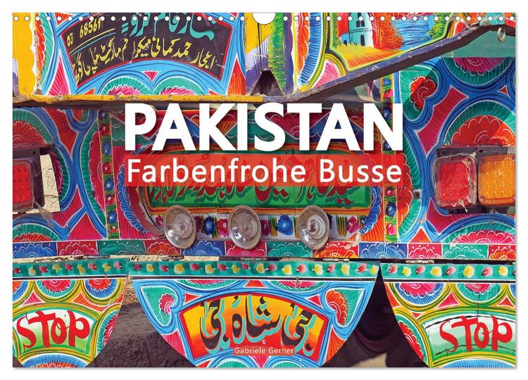 Produktbild: Pakistan farbenfrohe Busse (Wandkalender 2026 DIN A3 quer), CALVENDO Monatskalender