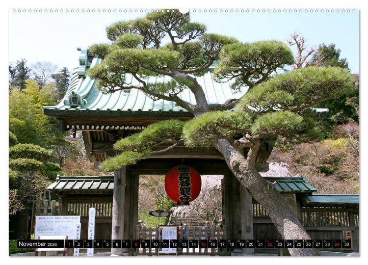 Produktbild: Tempel, Schreine und Burgen Japans (hochwertiger Premium Wandkalender 2026 DIN A2 quer), Kunstdruck in Hochglanz