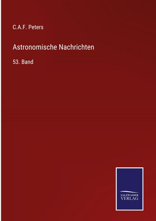 Produktbild: Astronomische Nachrichten