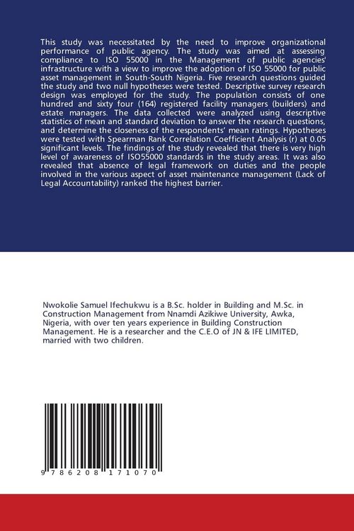 Produktbild: Evaluation Of The Compliance To Iso 55000 Standards in Nigeria