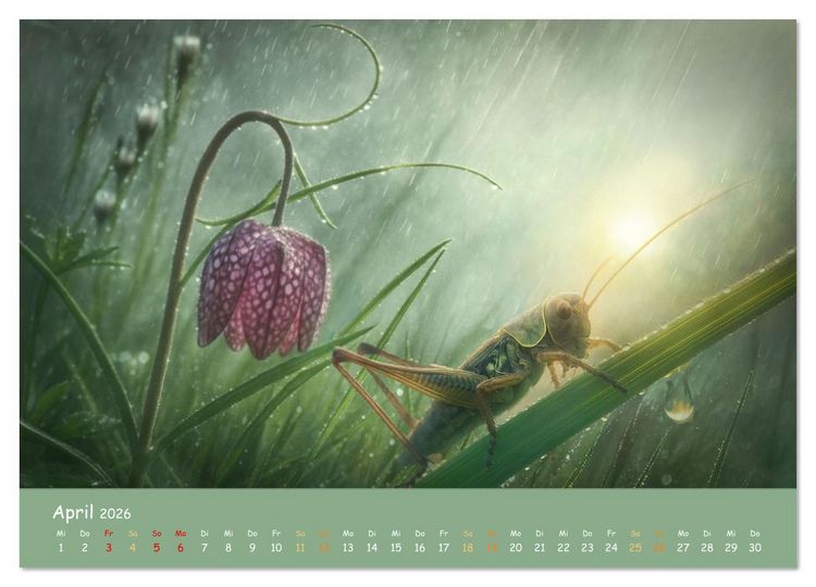 Produktbild: In feuchter Mission - Mistwetter Geschichten (Wandkalender 2026 DIN A4 quer), CALVENDO Monatskalender