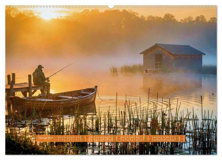 Produktbild: Malerische Seenlandschaft (hochwertiger Premium Wandkalender 2027 DIN A2 quer), Kunstdruck in Hochglanz