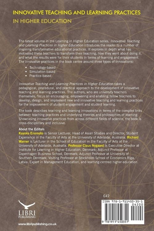 Produktbild: Innovative Teaching and Learning Practices in Higher Education