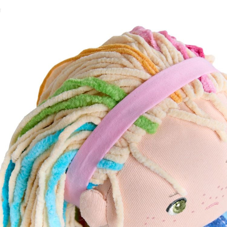 Produktbild: HABA 2013359001 - Stoffpuppe Auri, extralange Haare mit Regenbogenstr&auml;hnen, 30 cm
