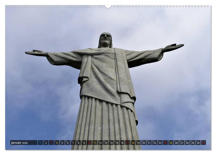 Produktbild: Tout simplement Rio de Janeiro (Calendrier mural 2026 DIN A2 vertical) calendrier de bureau