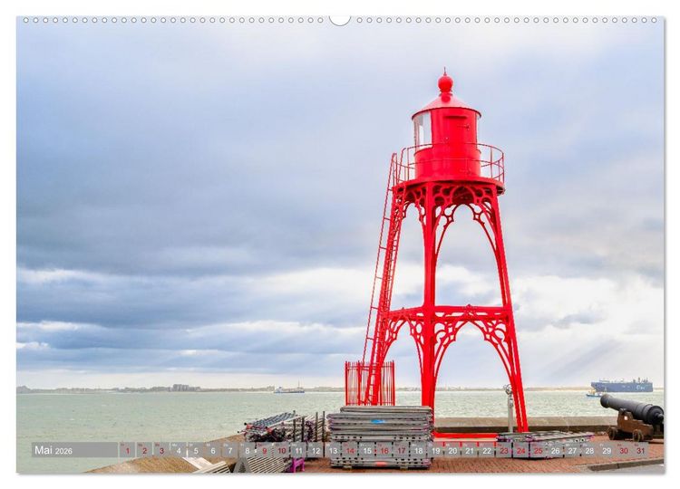 Produktbild: Ein Blick auf Vlissingen in Zeeland (Wandkalender 2026 DIN A2 quer), CALVENDO Monatskalender