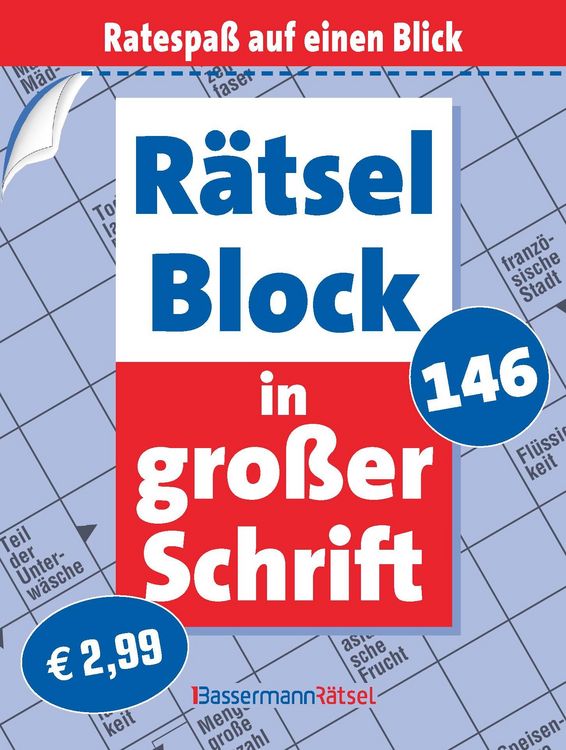 Produktbild: R&auml;tselblock in gro&szlig;er Schrift 146