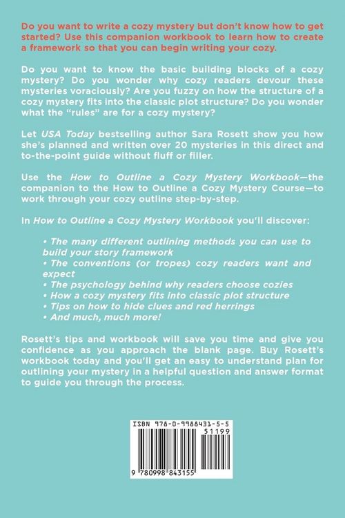 Produktbild: How to Outline a Cozy Mystery Workbook