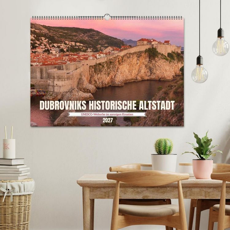Produktbild: Dubrovnik historische Altstadt - UNESCO‑Welterbe im sonnigen Kroatien (Wandkalender 2027 DIN A2 quer), CALVENDO Monatskalender