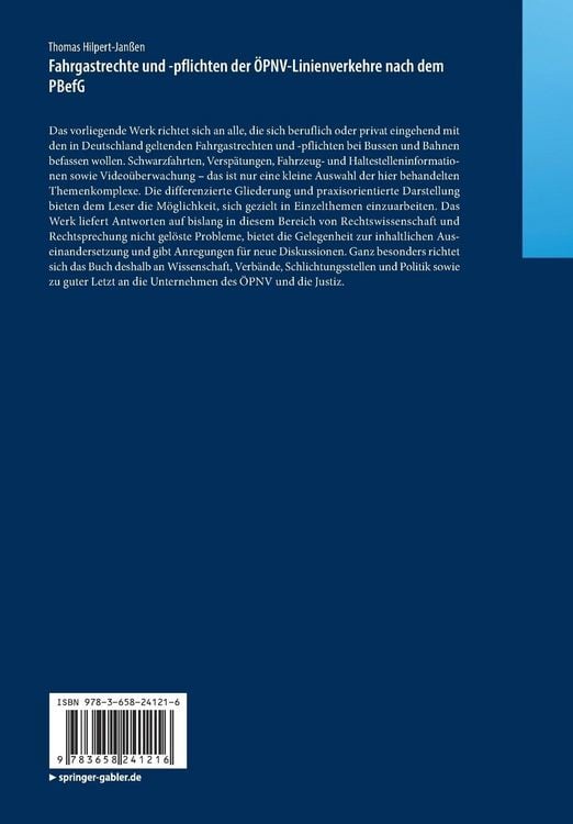 Produktbild: Fahrgastrechte und -pflichten der &Ouml;PNV-Linienverkehre nach dem PBefG