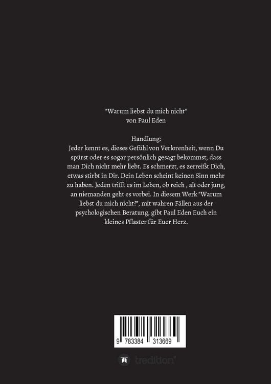 Produktbild: Warum liebst du mich nicht