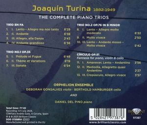 Produktbild: Turina:The Complete Piano Trios