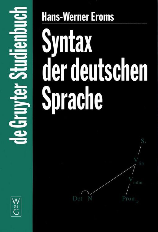 Produktbild: Syntax der deutschen Sprache