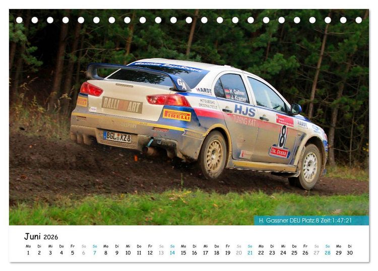 Produktbild: Lausitz-Rallye Kalender (Tischkalender 2026 DIN A5 quer), CALVENDO Monatskalender