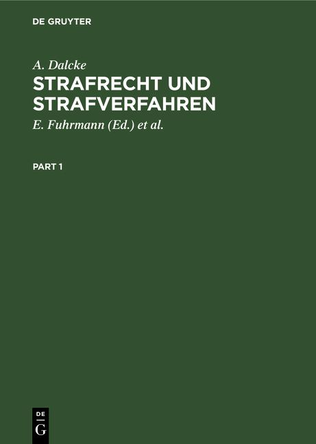 Produktbild: Strafrecht und Strafverfahren