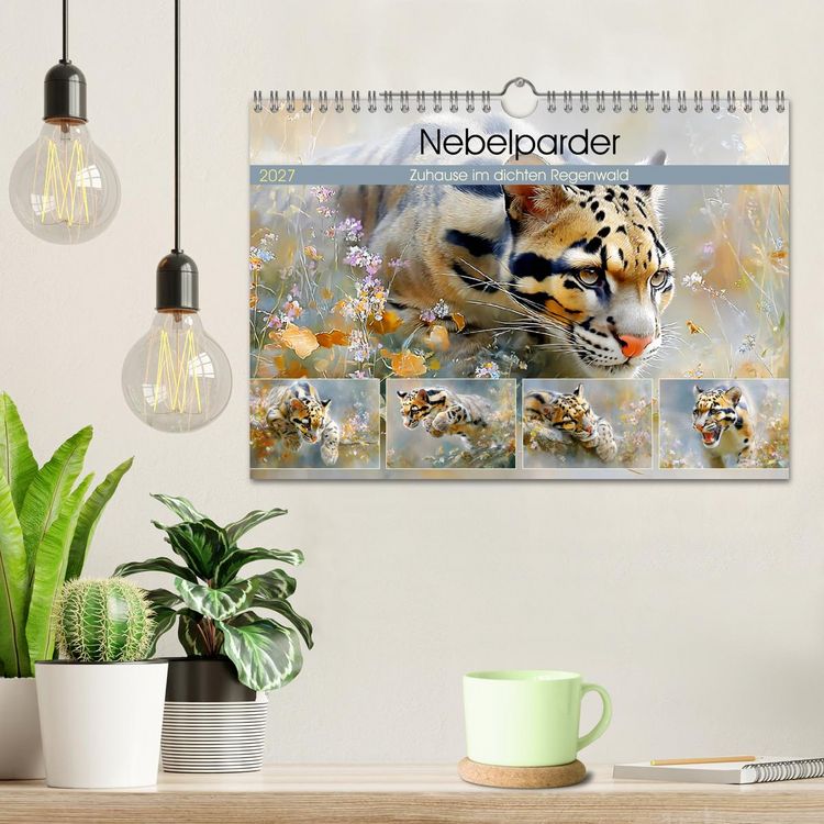 Produktbild: Nebelparder. Zuhause im dichten Regenwald (Wandkalender 2027 DIN A4 quer), CALVENDO Monatskalender