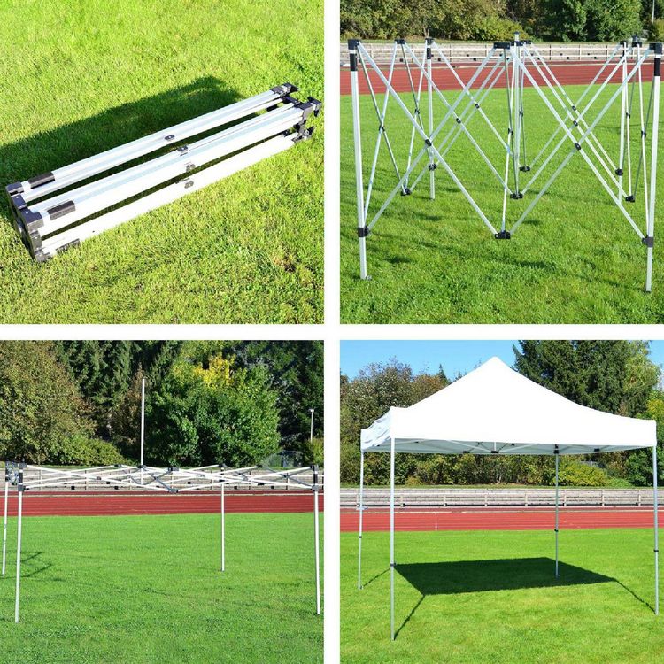 Produktbild: Falt Pavillon 3x3m wei&szlig;+2 Seitenteile