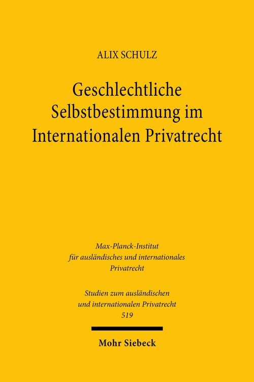Produktbild: Geschlechtliche Selbstbestimmung im Internationalen Privatrecht