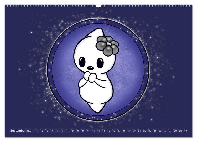 Produktbild: Geister Sternzeichen (Wandkalender 2026 DIN A2 quer), CALVENDO Monatskalender