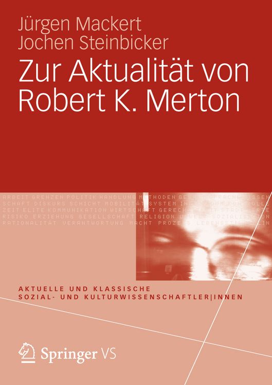 Produktbild: Zur Aktualit&auml;t von Robert K. Merton