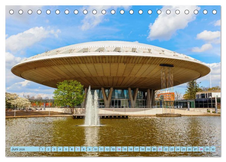 Produktbild: High-Tech-Architektur - Impressionen eines modernen Baustils (Tischkalender 2026 DIN A5 quer), CALVENDO Monatskalender