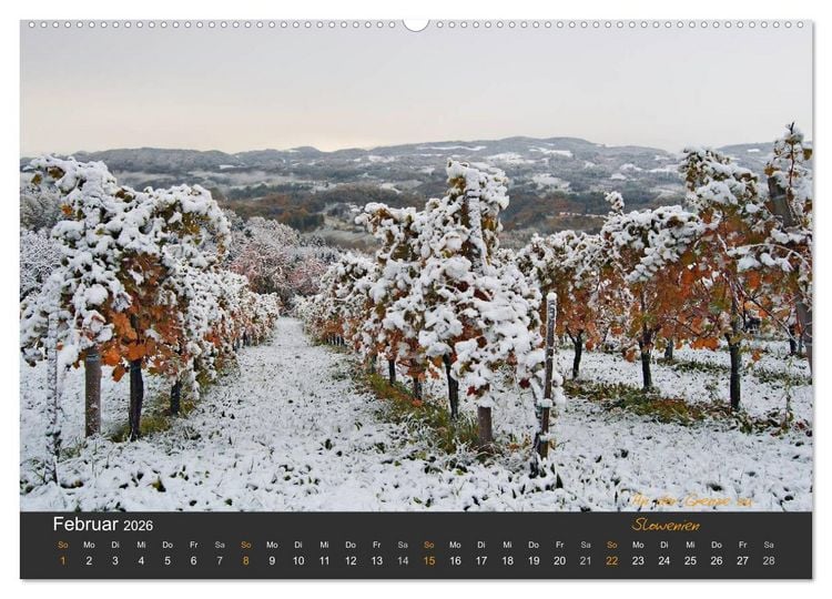 Produktbild: Die S&uuml;dsteirischen Weinstrasse (Wandkalender 2026 DIN A2 quer), CALVENDO Monatskalender