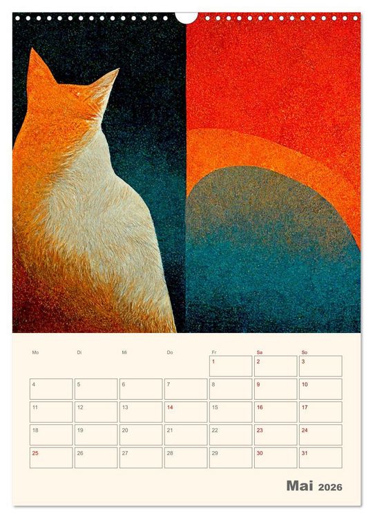 Produktbild: Die 7 Leben einer Katze (Wandkalender 2026 DIN A3 hoch), CALVENDO Monatskalender