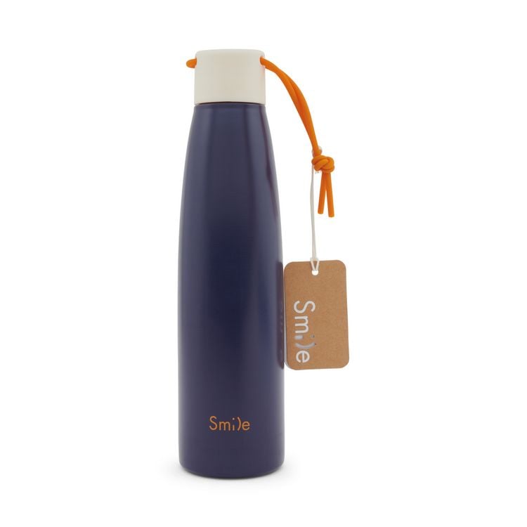 Produktbild: Trinkflasche Edelstahl, 500ml, 3D Print, "Midnight Blue"
