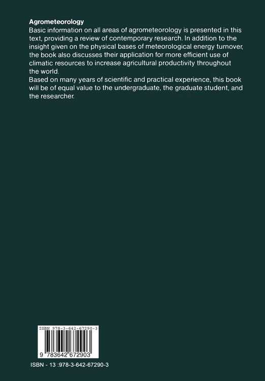 Produktbild: Agrometeorology